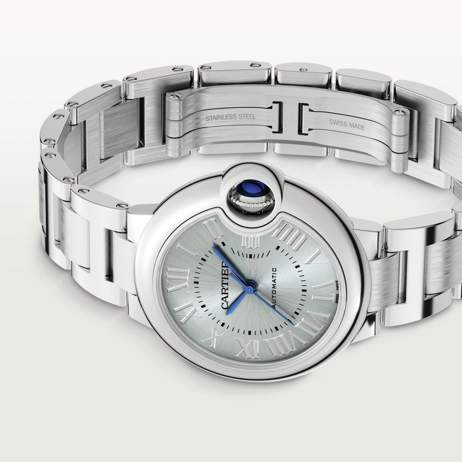 Đồng Hồ Cartier Ballon Bleu De Cartier Watch Nữ Xám Xanh